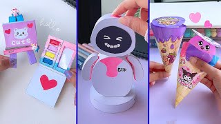 Paper craftEasy craft ideas miniature craft  how to make DIYschool projectTonni art and craft [upl. by Allak324]