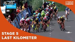 Last kilometer  Stage 5  Critérium du Dauphiné 2017 [upl. by Ronen]