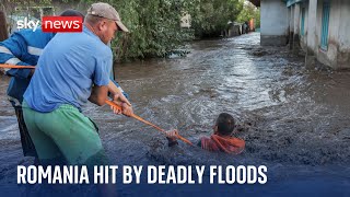 Romania floods Several dead as eastern Europe struck by torrential rain and flooding [upl. by Bird764]