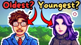 How Old Are The Bachelorettes  Stardew Valley 16 Lore and Theory [upl. by Yatnahc]