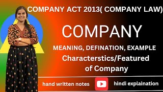 Companies Act 2013  Companies act  Characteristics of company  Company law  MBA B com BBA [upl. by Ayiak]