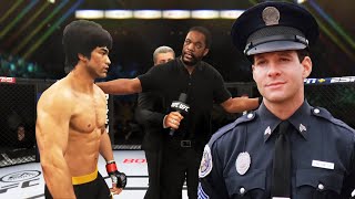 UFC 4  Bruce Lee vs Carey Mahoney EA Sports UFC 4 [upl. by Kcirted]