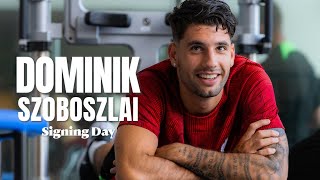 SIGNING DAY Szoboszlais Liverpool arrival  Behindthescenes VLOG [upl. by Atalanta809]