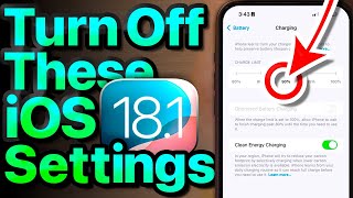 iOS 181 Settings To Turn OFF Now Important [upl. by Suelo670]