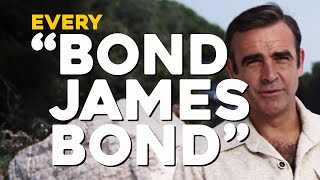 James Bond 007  EVERY quotBOND JAMES BONDquot [upl. by Nnailuj]