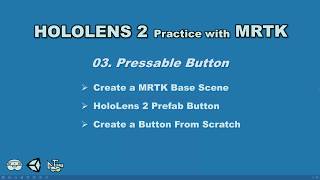 HoloLens 2 MRTK 03 Pressable Button [upl. by Northway317]