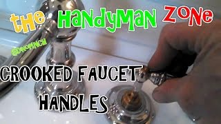 FIX CROOKED FAUCET HANDLES [upl. by Gosney]