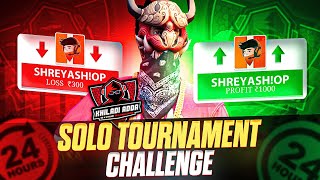 24 Hours ⌛️ Solo Tournament Challenge 🏆 1 Kill 20₹🤑 Part5 ☠️  Khiladi Adda App  By Shreyash op [upl. by Weathers]