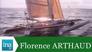 Route du Rhum 1990 Florence Arthaud en tête  Archive INA [upl. by Eberhard625]