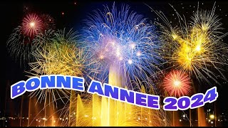 bonne année 2024 animée 🎷🎧🎼🎸 happy new year 2024 avec compteur [upl. by Livingstone]