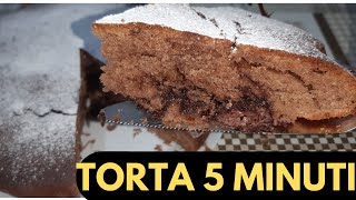 Torta Nutella 5 Minuti si realizza con una Forchetta Velocissima [upl. by Geer]