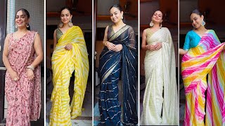 Huge Ready To Wear Saree Haul Under 1200 [upl. by Catriona]