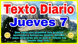 Texto diario jueves 7 de septiembre 2023 ✅ texto diario 🔴 TEXTO DIARIO de Hoy [upl. by Whiffen]