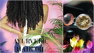 Hair growth LIKE A BOSS Ayurvedic oil recipe [upl. by Vi]