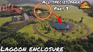 Lagoon inside a enclosure in jwe2 All species park part 3 [upl. by Lazaruk]