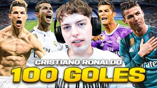 DAVOO XENEIZE REACCIONA A LOS 100 MEJORES GOLES DE CR7 EN EL REAL MADRID 20092018 [upl. by Penney]