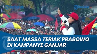 Kampanyekan Ganjar tapi Dibalas Teriakan Prabowo di Banyuwangi Puan Enggak Apaapa [upl. by Prouty]