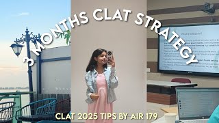 CLAT 2025  3 Months Strategy [upl. by Campbell456]