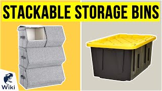 10 Best Stackable Storage Bins 2020 [upl. by Assylla]