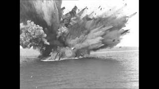 HMS Barham Explosion SloMo [upl. by Jonathon]