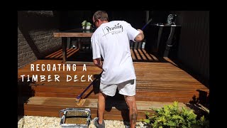 PAINTING A TIMBER DECK [upl. by Carnes]