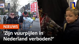 Vuurwerktoeristen uit Nederland kopen massaal hun knallers in Duitsland  1Limburg [upl. by Anauqes]