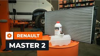 Hoe de radiateur koelvloeistof en tank te vervangen op een RENAULT MASTER 2 Van AUTODOC [upl. by Vitoria]