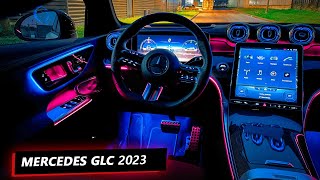 Mercedes GLC intérieur et éclairage d’ambiance de nuit [upl. by Ettelegna]