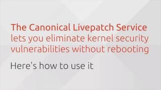 Install the Canonical Livepatch service in less than a minute [upl. by Tarton]