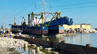 The dredger was launched successfully [upl. by Ijies]