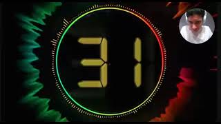 Countdown Timer 1 min  v 505  BBC News Theme Equalizer Remix  Music Visualizer  effects 4k [upl. by Dranik]