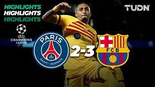 HIGHLIGHTS  PSG 23 Barcelona  UEFA Champions League 202324  4tos  TUDN [upl. by Wellesley488]