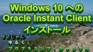 【Oracle】Windows 10 への Oracle Instant Client インストール [upl. by Ander]