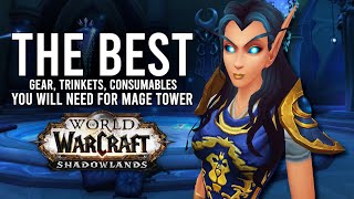 The BEST Items You Will Need To Defeat The Mage Tower Before It Is Gone  WoW Shadowlands 915 [upl. by Ellinnet]