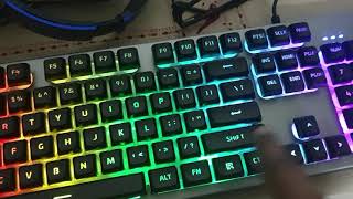 HP Gaming Keyboard K500F  How to change the Brightness [upl. by Nna854]