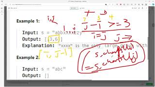 LeetCode 830  Positions of Large Groups  2 Pointers Java [upl. by Ahsinrats]