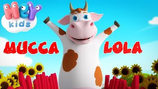 La Mucca Lola  Cartoni animati e canzoni per bambini  HeyKids Italiano [upl. by Vins]