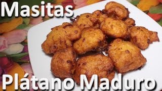 Como Hacer Masitas de Plátano Maduro y Queso  Platano Maduro Recetas [upl. by Kape]