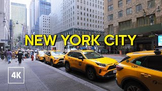 New York City Walking Tour  Busy Afternoon in Midtown Manhattan 4K NYC Walk [upl. by Adriane]