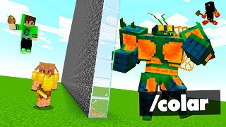 Trolei com COLAR na BATALHA DE MOBS do MINECRAFT [upl. by Ahsienar]