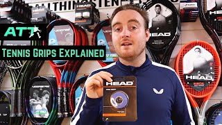 Whats the Difference Between Overgrips and Replacement Grips  Tennis Grips Explained [upl. by Akehsat280]