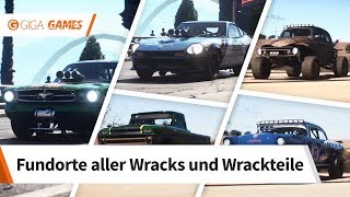 Need for Speed Payback  Fundorte aller Wracks und Wrackteile [upl. by Gahl]