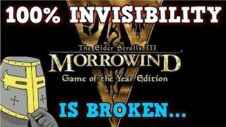 ELDER SCROLLS MORROWIND Is A Perfectly Balanced Game With No Exploits  Excluding Invisibility Only [upl. by Chelsea]