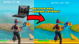 THE BEST FORTNITE FPS GUIDE FOR MORE FRAMESFOR LAPTOPSDESKTOPS [upl. by Lareine]