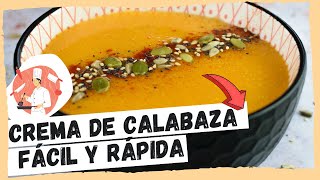 CREMA DE CALABAZA Fácil y Rápida😍  SOLO 5 INGREDIENTES [upl. by Hgielime]