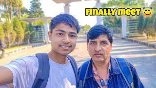 Finally meet Sourav Joshi vlogs Father😇 souravjoshivlogs7028 [upl. by Cari631]