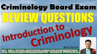 Review Questions in Introduction to Criminology  Criminology Board Exam Reviewer  CLE Reviewer [upl. by Onidranreb]