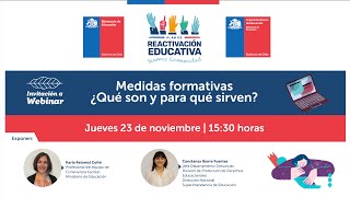 Webinar Medidas formativas ¿Qué son y para qué sirven [upl. by Hardman309]