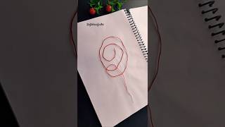 Thread Art 😱🌹♥️ shorts trending cover music lyrics short love viralvideo [upl. by Anelam]