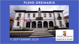 Pleno Ordinario 11 septiembre 2024 [upl. by Eiluj]